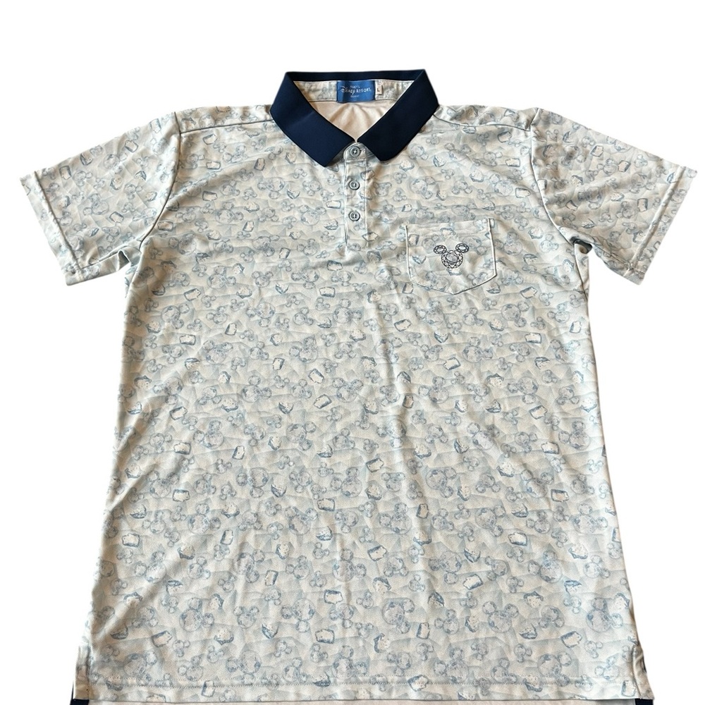 Disney Tokyo Resort Mickey Polo Shirt Boys Large Coolcore Golf EUC Japan